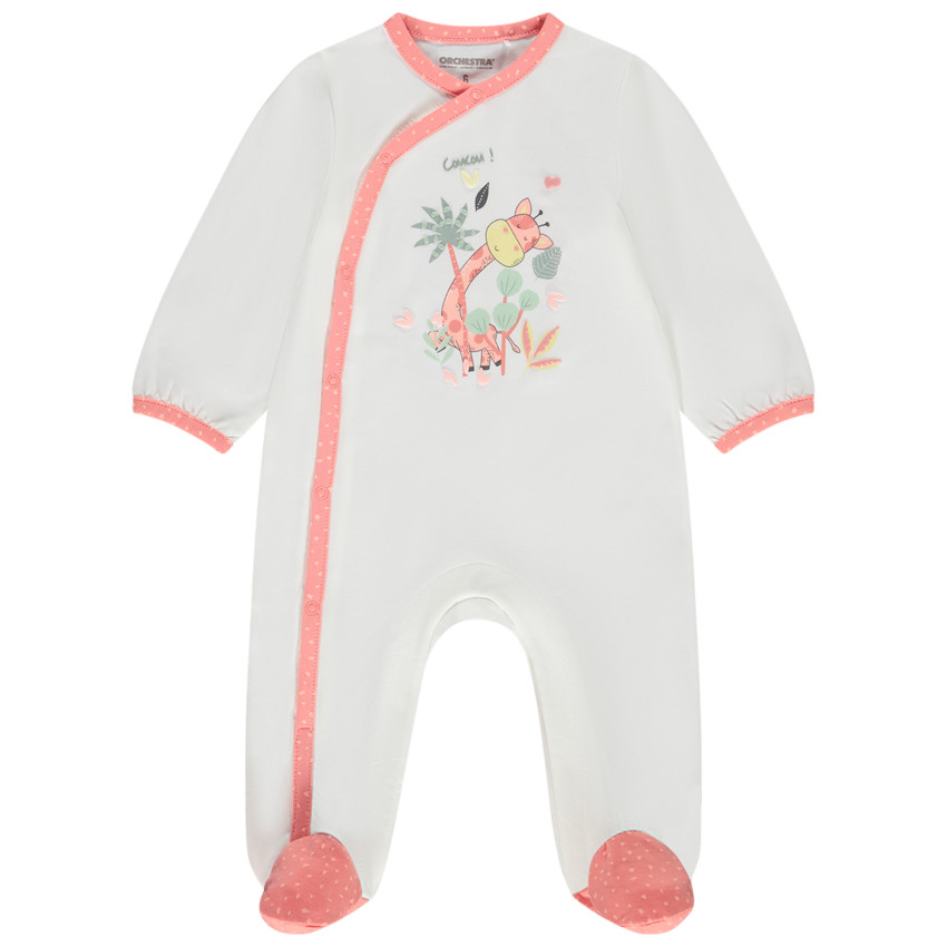 Φορμάκι print καμηλοπάρδαλη για bebe κορίτσι με διαφορετικά ανοίγματα ανάλογα με την ηλικία 