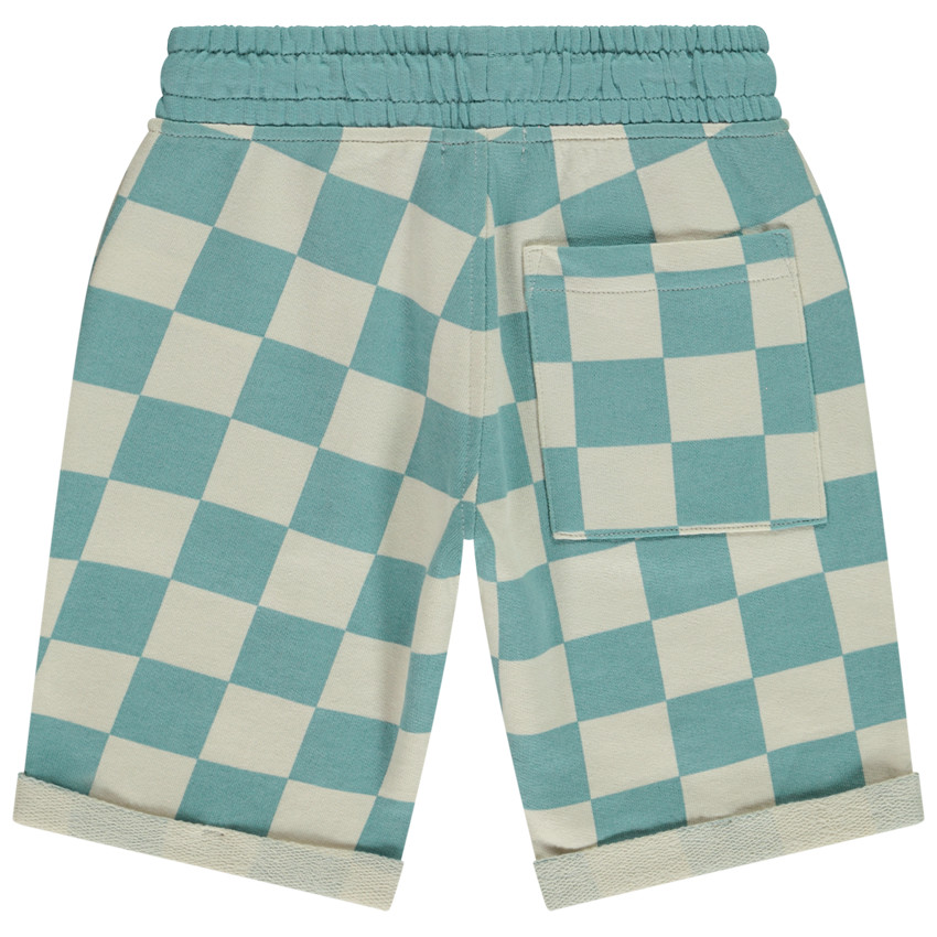 Βερμούδα από φούτερ με σχέδιο καρό για αγόρι 