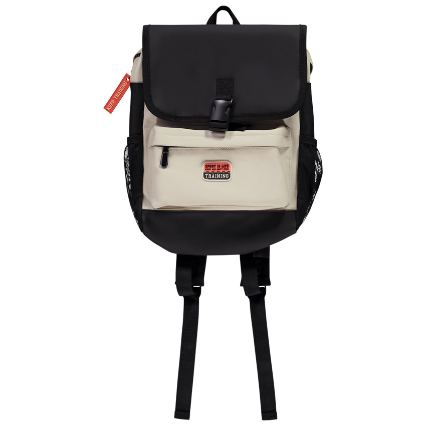 Σακίδιο πλάτης από υφασμάτινο αδιάβροχο υλικό με εφέ color block για αγόρι 