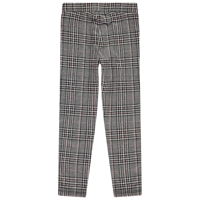 Λεγκινγκ Μιλάνο με καρό σχέδιο και διακοσμητικές λεπτομέρειες για κορίτσι 