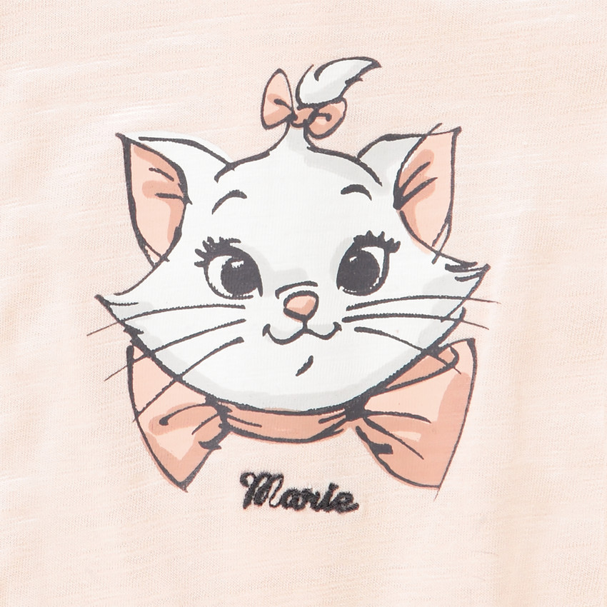 Combi κοντό με οργανικό βαμβάκι σχέδιο Marie Disney για bebe κορίτσι 