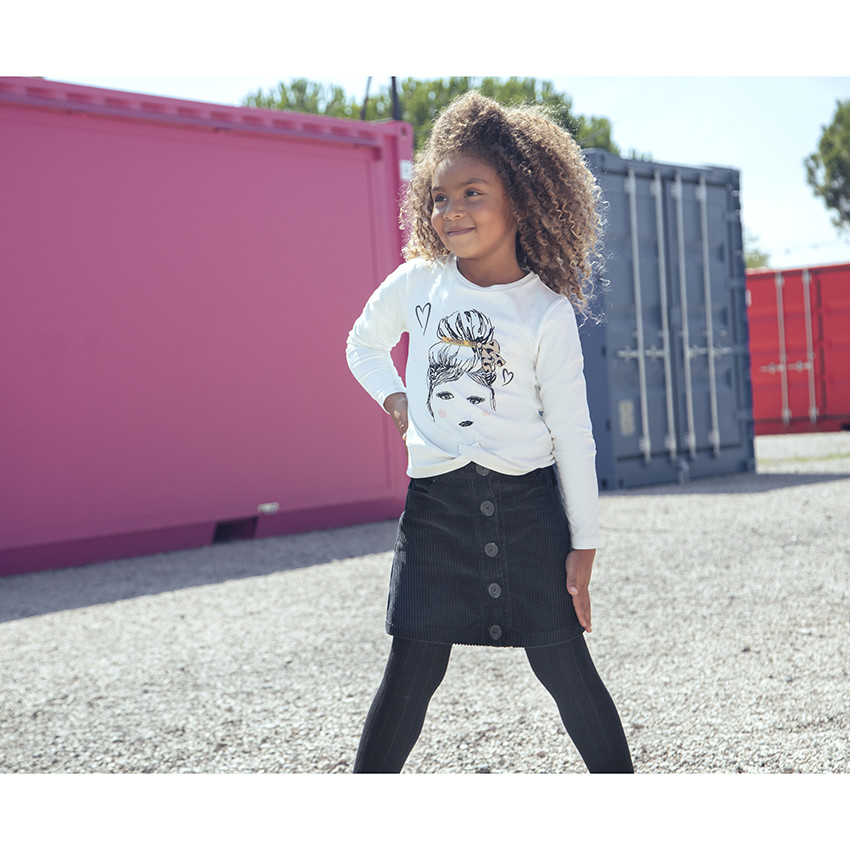 T-shirt μακρυμάνικο noué για κορίτσι 