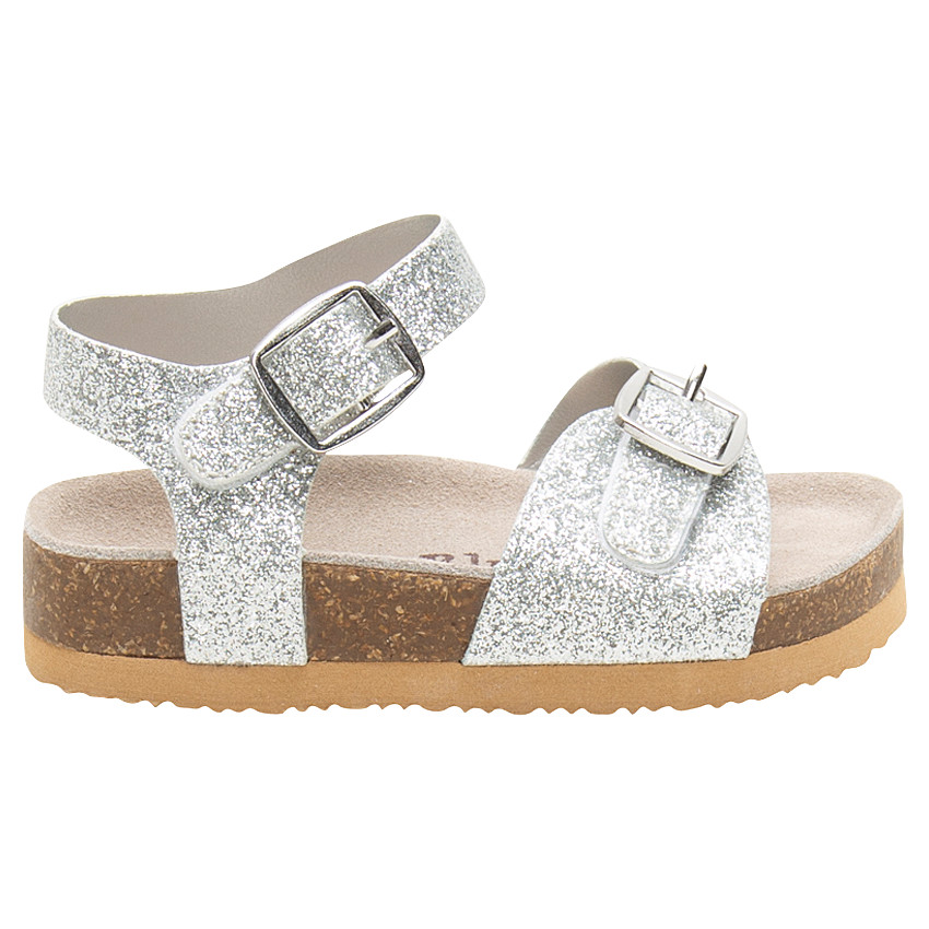 Πέδιλα με παγιέτες και πάτο από συνθετικό δέρμα 