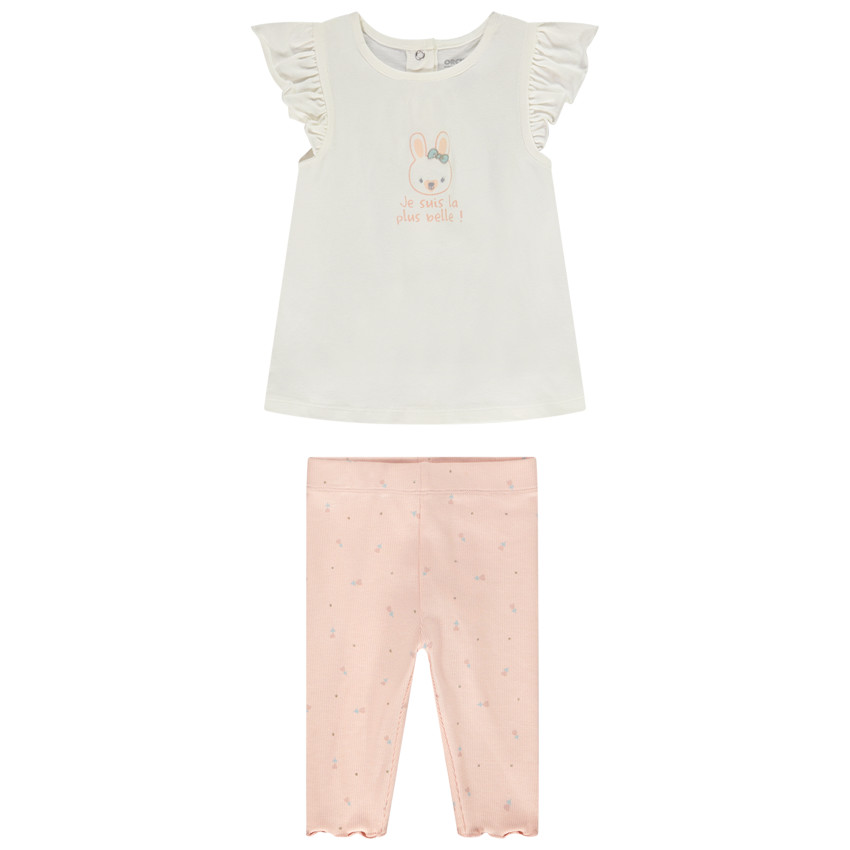 Σετ 2 τμχ. τουνίκ print + κολάν με σχέδιο για bebe κορίτσι 