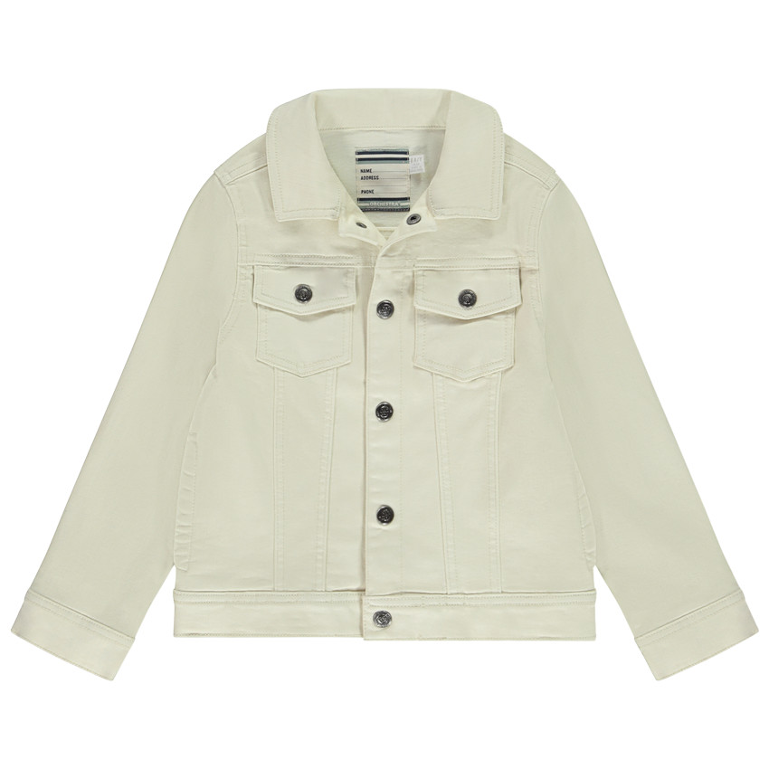 "Μπουφάν μονόχρωμο στυλ εργάτη για αγόρι" 