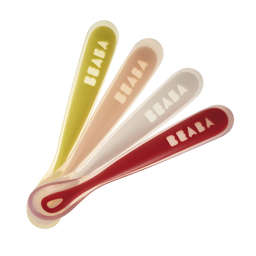 Σετ 4 κουταλάκια  1ης ηλικίας από σιλικόνη - Bunny 