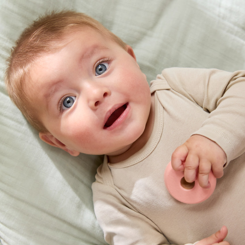 Σετ 5 μονόχρωμα bodies μακρυμάνικα για μωρό 