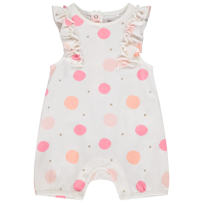 Σαλοπέτα κοντή με πουά σχέδιο για bebe κορίτσι 