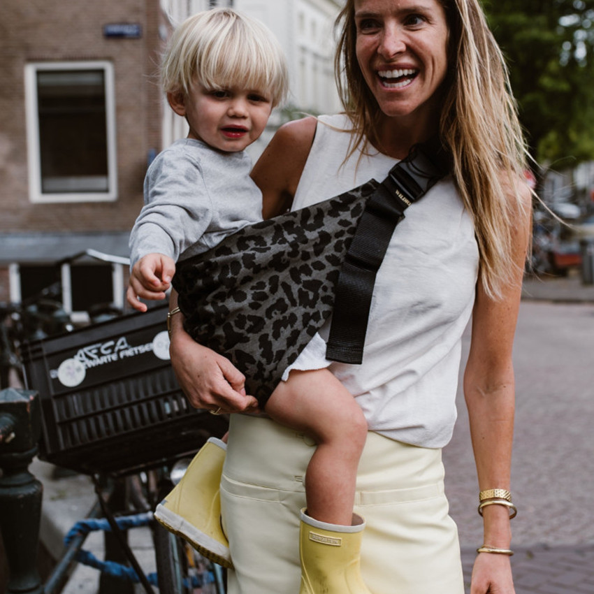 Μάρσιπος Αγκαλιάς Για Νήπια Grey Leopard 