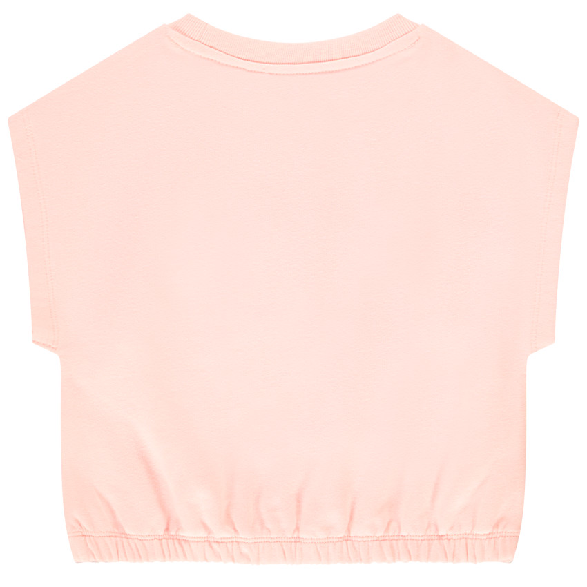 T-shirt forme boîte avec patch bouclette pour fille 