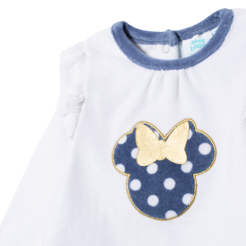 Pyjama en velours motif Minnie Disney et pois 