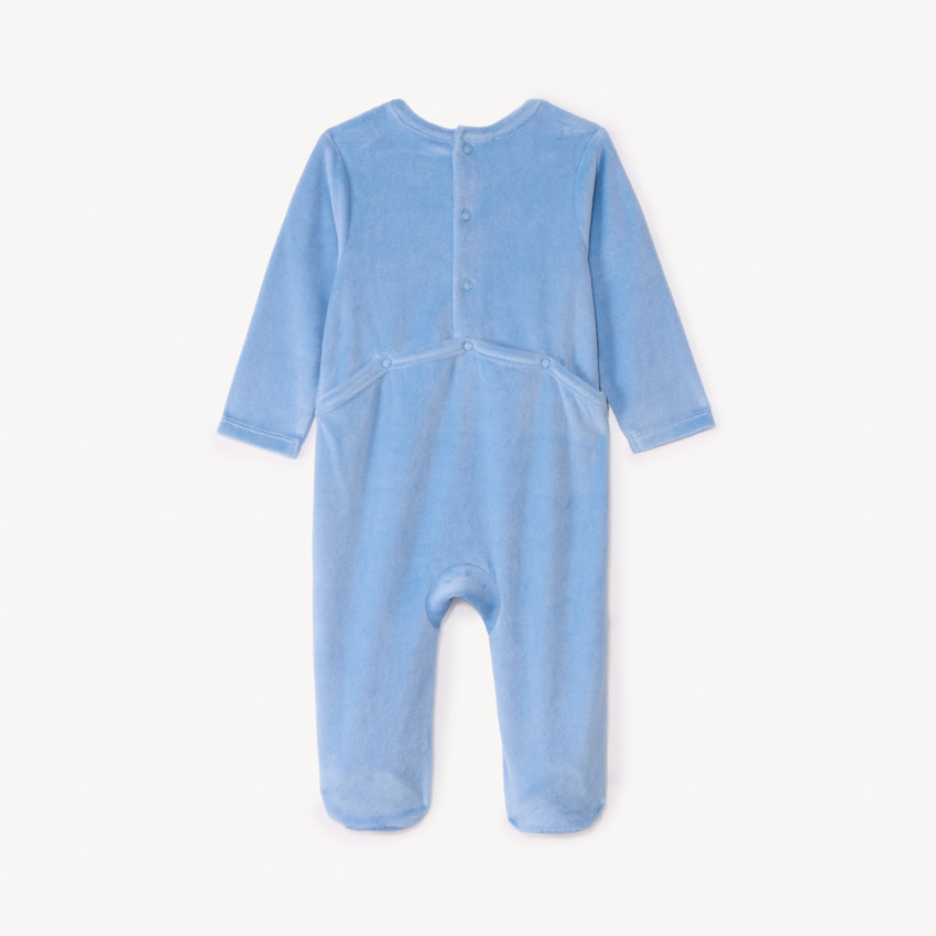 Ενιαίο βρεφικό υπνόσακος από βελούδο με σχέδιο για αγόρι. 