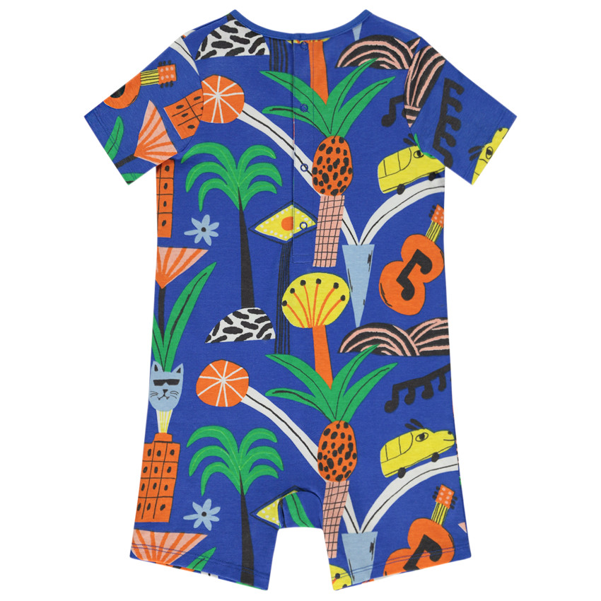 Κοντό Combi με φαντεζί σχέδιο για bebe αγόρι 