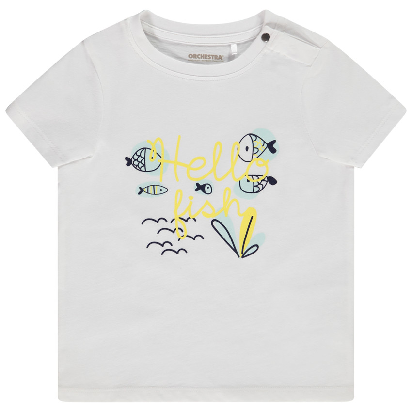 Κοντομάνικο μπλουζάκι με φαντεζί σχέδιο για bebe αγόρι  Additional Κοντομάνικο μπλουζάκι με φαντεζί σχέδιο για bebe αγόρι