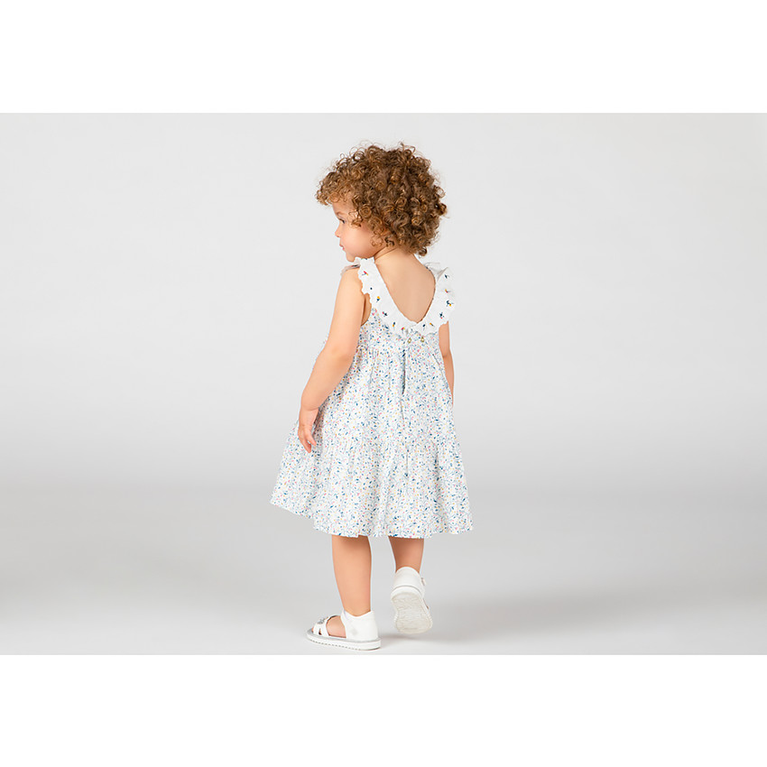 Robe sans manches col volanté et imprimé fleuri pour bébé fille  Additional Robe sans manches col volanté et imprimé fleuri pour bébé fille