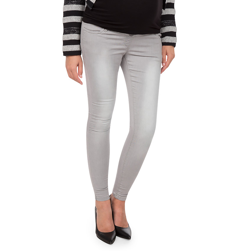 Φανελένιο τζιν με φθαρμένη όψη και φαρδιά φάσα 