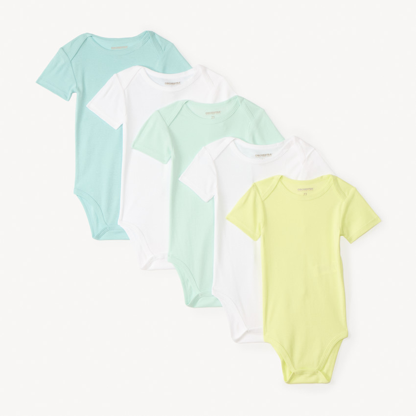 Σετ από 5 μπλουζάκια κοντομάνικα για αγόρια μωρά. 