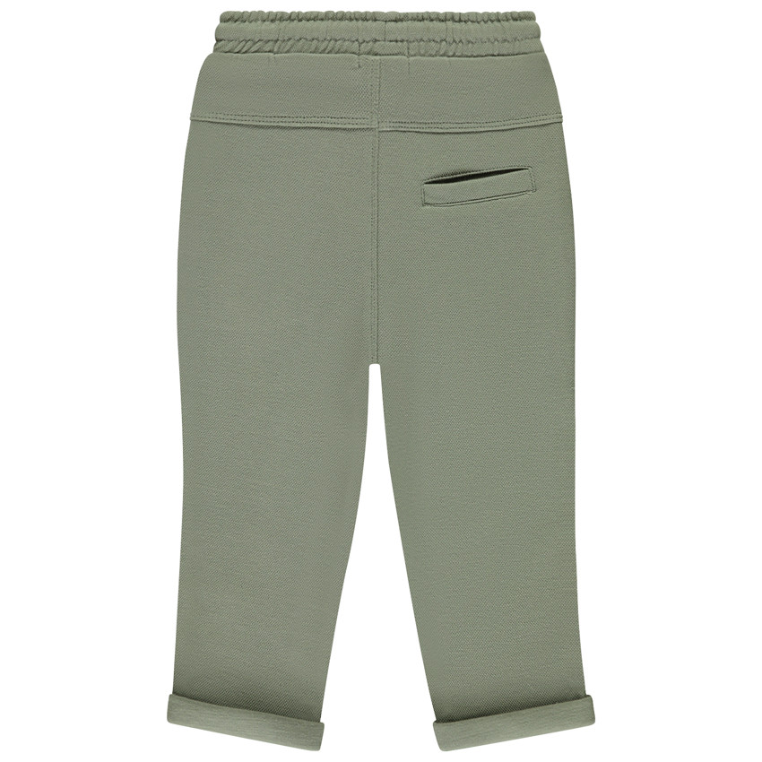 Pantalon uni avec cordon de serrage pour bébé garçon 