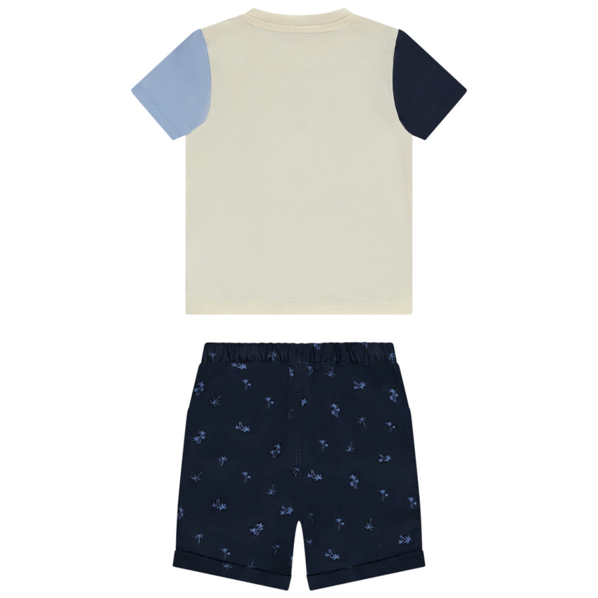 "Σετ 2 τμχ. με εφέ color block για μωρό αγόρι" 