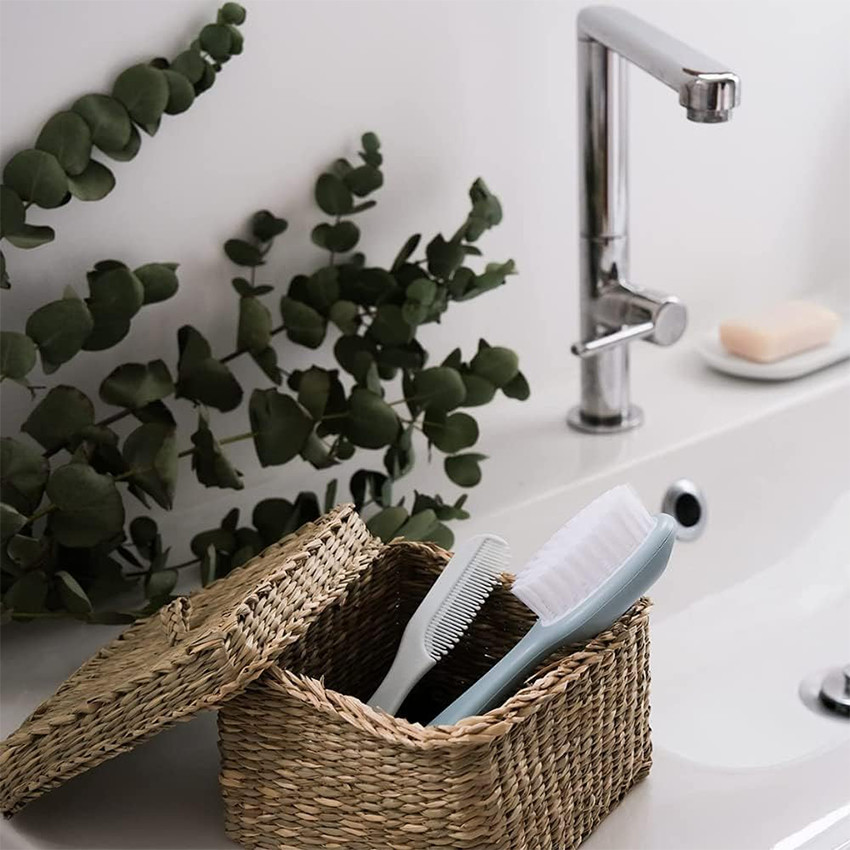 Βούρτσα + Ενσωματωμένη χτένα - Πράσινο Μπλε - Beaba 