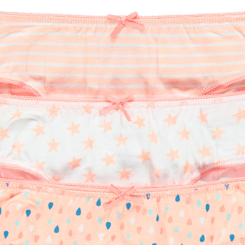 Σετ από 3 slip βαμβακερά με σχέδιο/ριγέ 