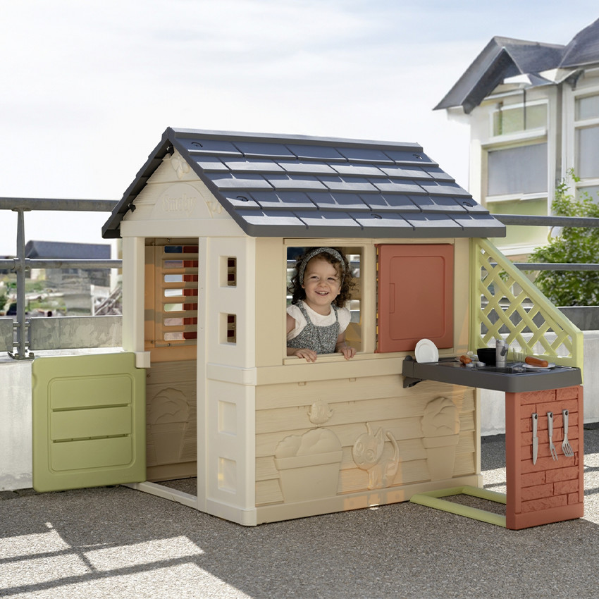 Σπιτάκι Nature Playhouse Και Κουζίνα Smoby Life   Additional Σπιτάκι Nature Playhouse Και Κουζίνα Smoby Life