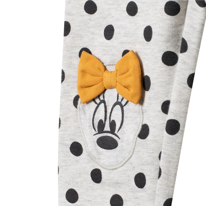 Legging à pois motif Minnie Disney sur les genoux 