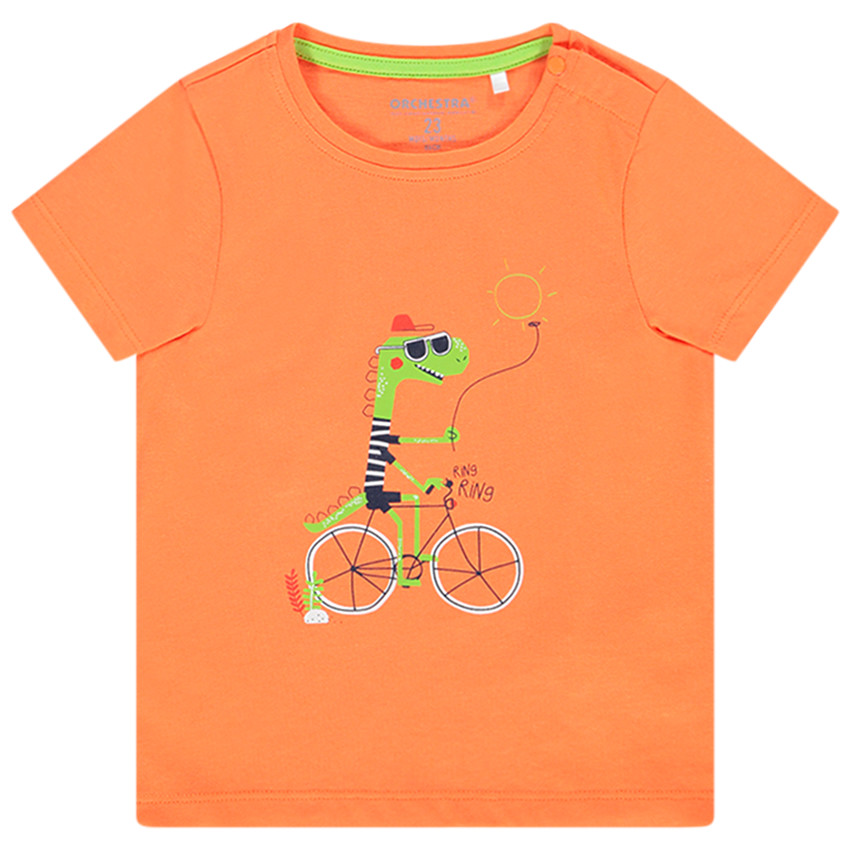 Κοντομάνικο μπλουζάκι με σχέδιο ζώων για μωρό αγόρι 