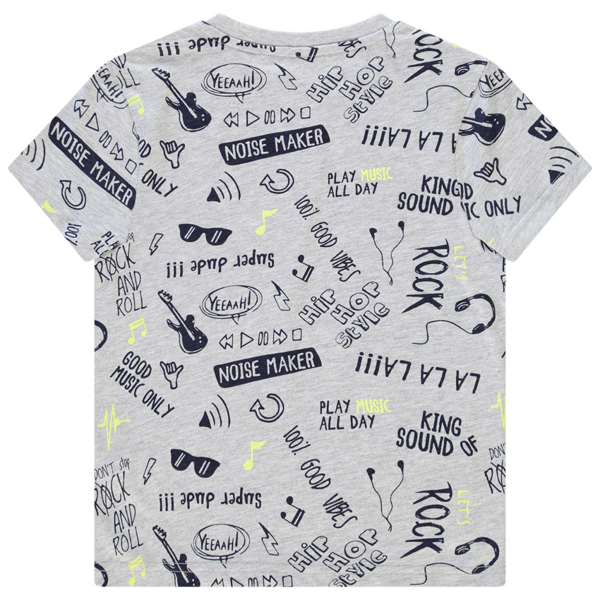 T-shirt βαμβακερό με σχέδιο για αγόρι 