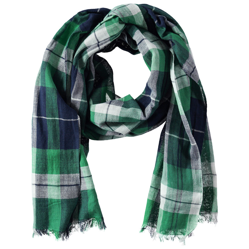 Καρό φουλάρι με κρόσσια 