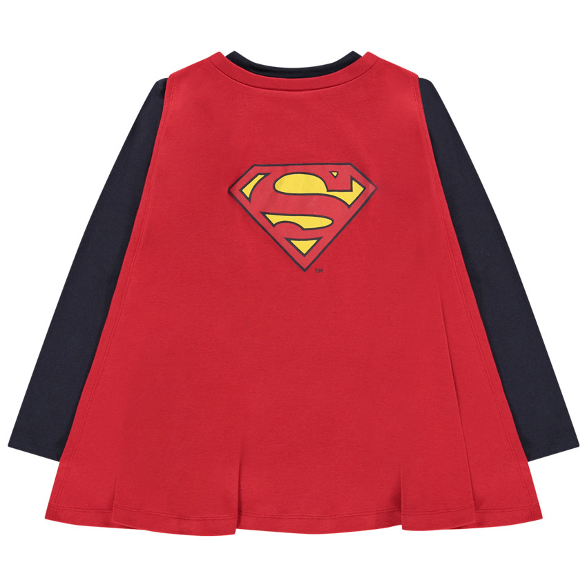 Πιτζάμα 2 κομμάτια jersey σχέδιο Superman Warner με cape αγόρι 