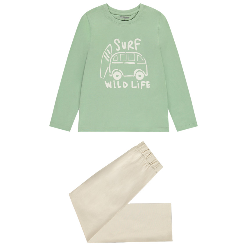 Πιτζάμα 2 τμχ. από jersey print vanlife για αγόρι 