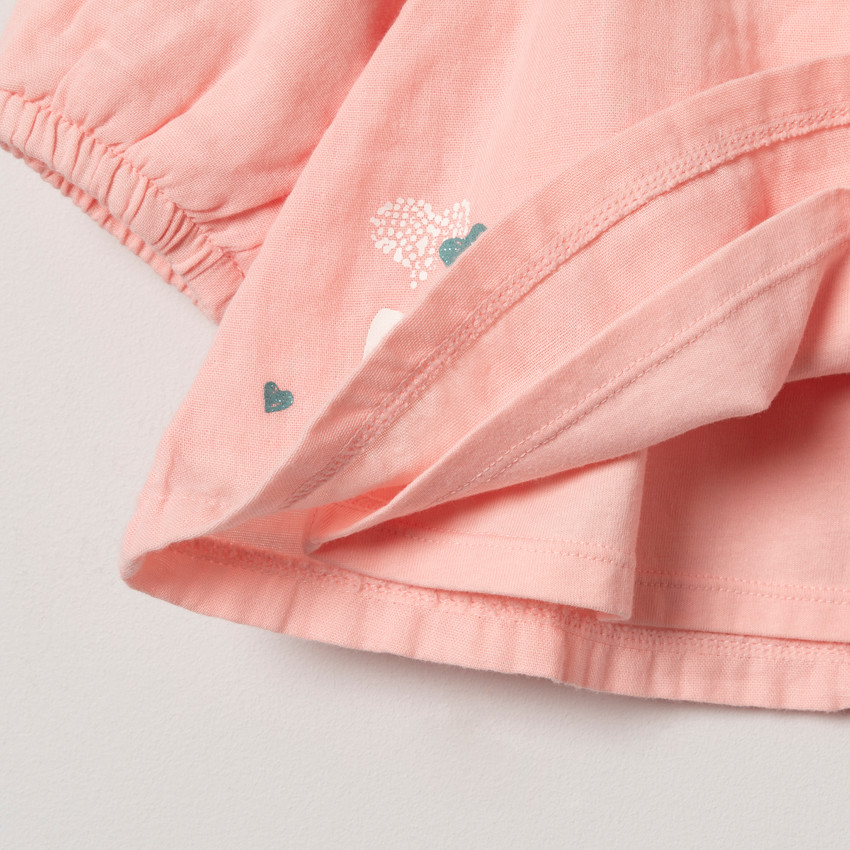 Ensemble tunique rose et legging imprimé 