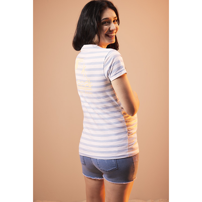 Κοντομάνικο μπλουζάκι εγκυμοσύνης από jersey με ρίγες  Additional Κοντομάνικο μπλουζάκι εγκυμοσύνης από jersey με ρίγες