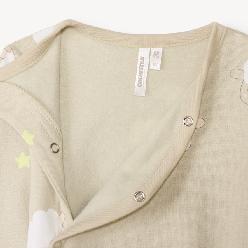 Lot de 2 dors-bien motifs moutons pour bébé avec ouvertures différentes selon l'âge 