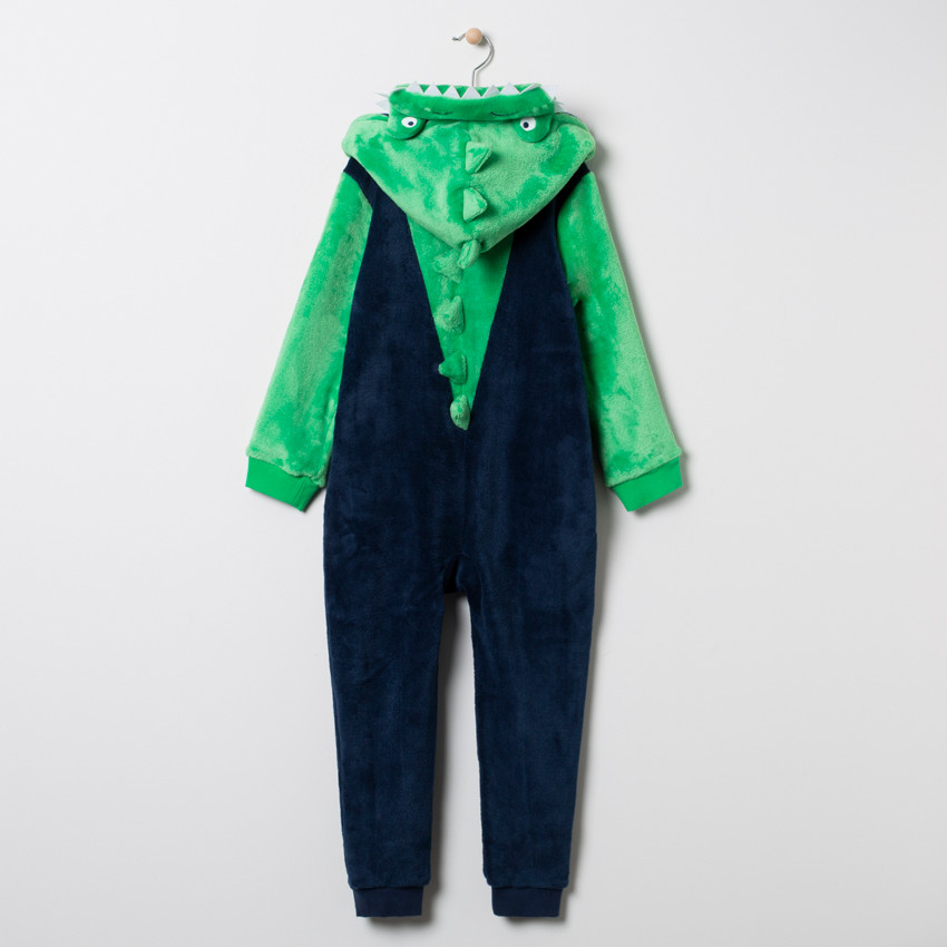 Surpyjama en sherpa dinosaure à détails en relief  Additional Surpyjama en sherpa dinosaure à détails en relief