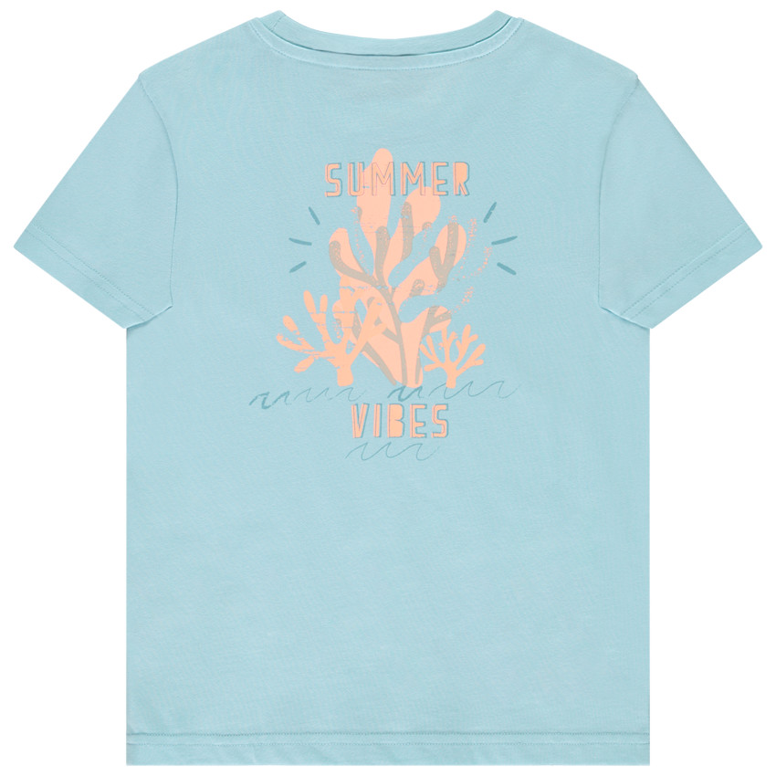 Κοντομάνικο μπλουζάκι jersey με σχέδιο αλγών για αγόρι 