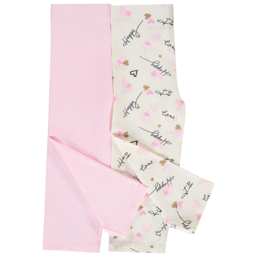 Σετ από 2 φαντεζί κοντούς σορτς για κορίτσι 