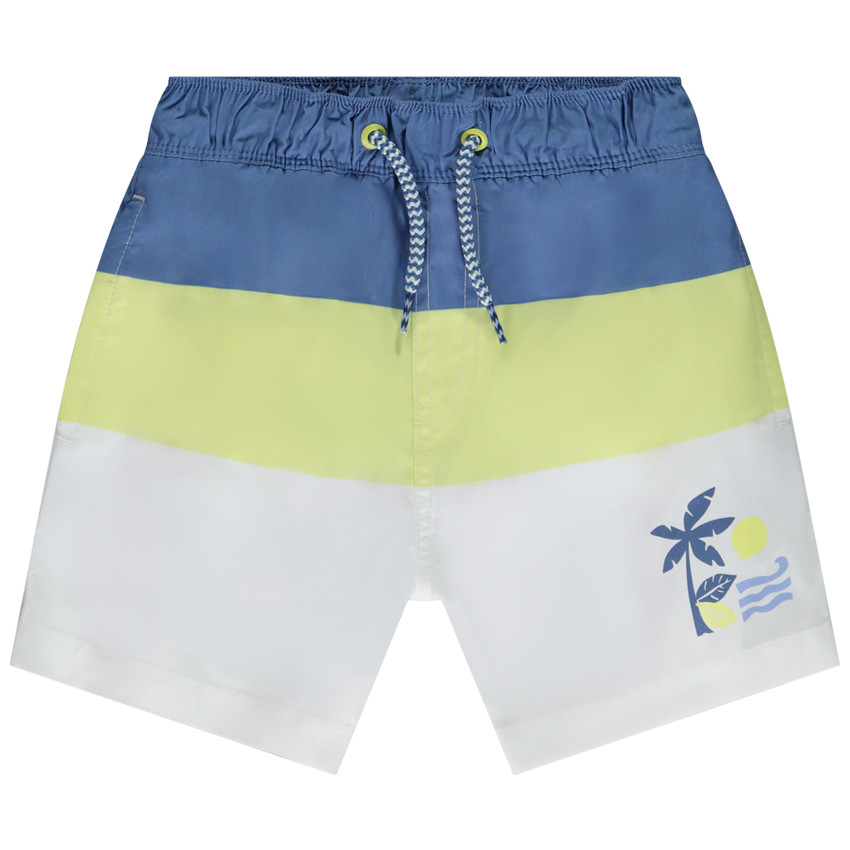 Σορτς μπάνιου με εφέ color block για αγόρι 
