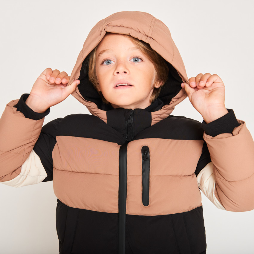 Doudoune matelassée effet color block pour garçon 