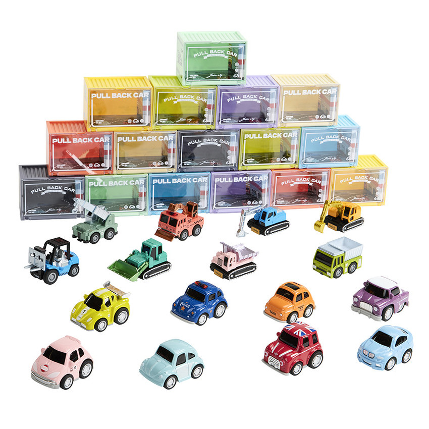 Μινιατούρα αυτοκινήτου με μηχανισμό τριβής σε ροζ/μαύρο χρώμα 