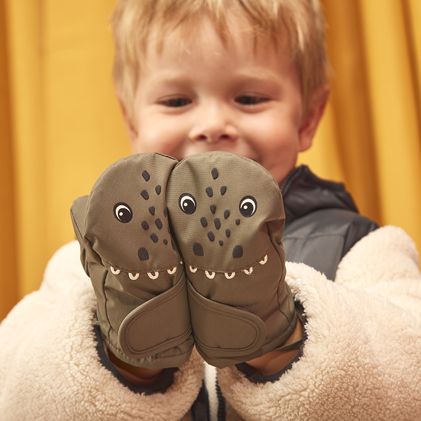 Ζακέτα με κουκούλα, ludique δεινόσαυρος bi-matière για bebe αγόρι 