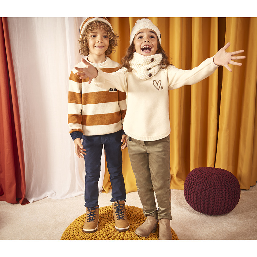 Πουλόβερ πλεκτό με κέντημα για κορίτσι 