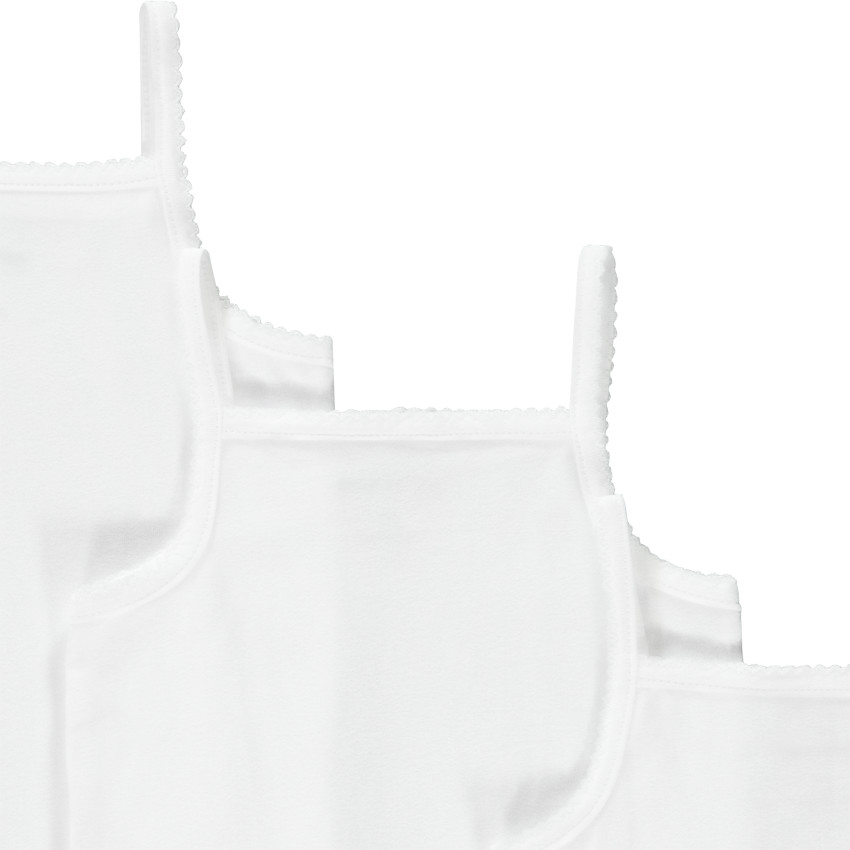 Σετ από 3 λευκά κορμάκια χωρίς μανίκια για bebe κορίτσι 