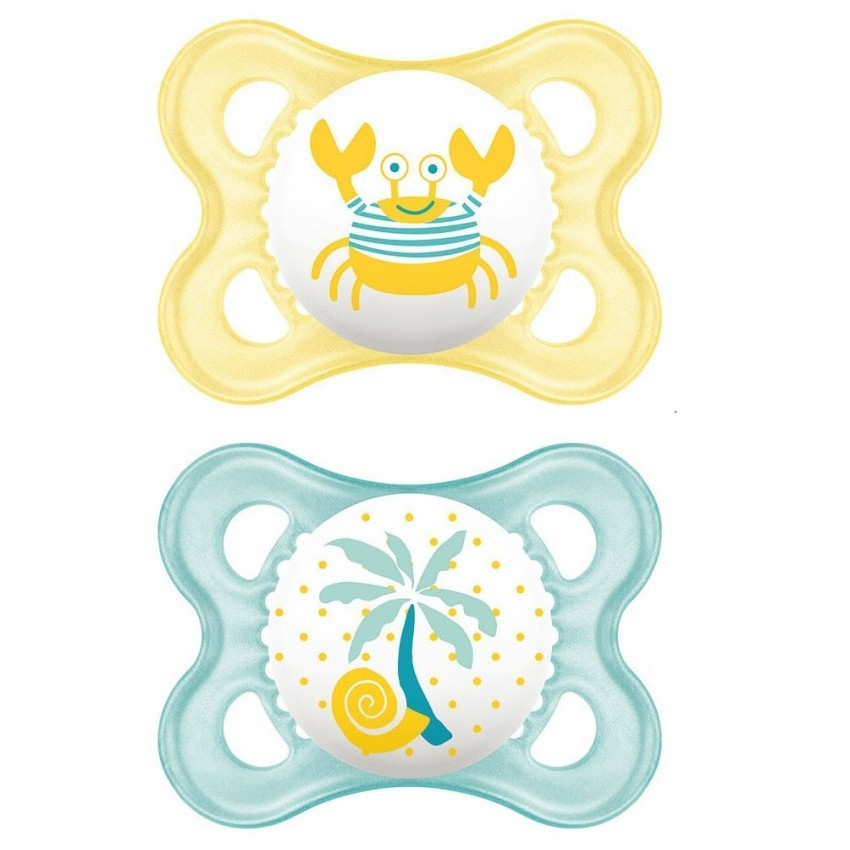 Original Πιπίλα Λάτεξ 0-6m+ 2 Τμχ 