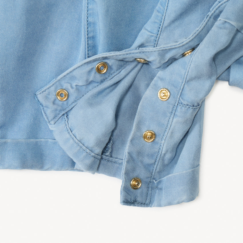 Σαλοπέτα από καπαρντίνα με ζώνη για κορίτσι μωρού 