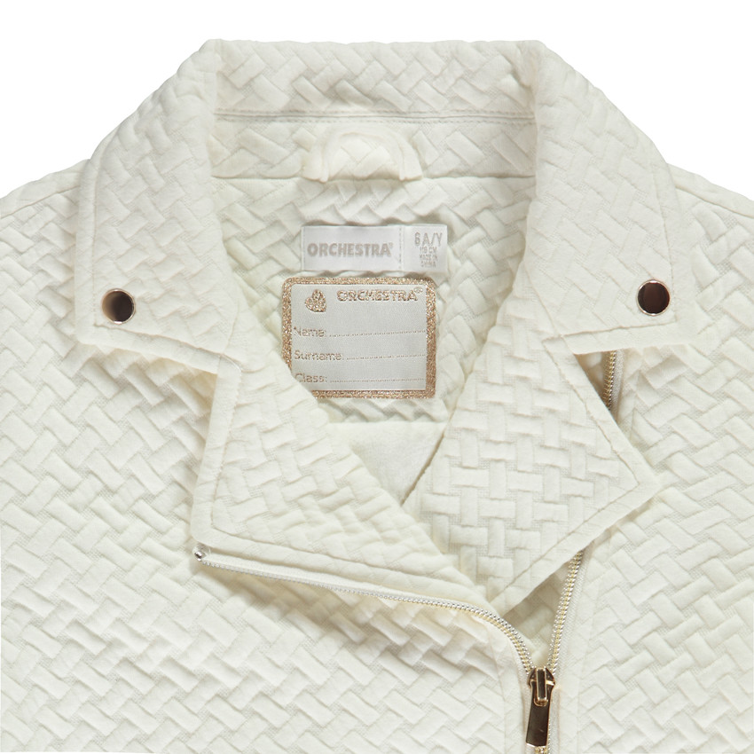 Τέλεια φαντεζί τζάκετ για κορίτσι σε jacquard. 