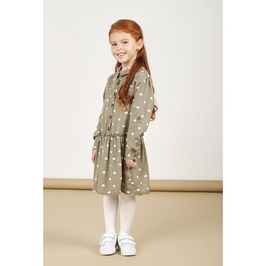 Φόρεμα μακρυμάνικο tencel για κορίτσι 