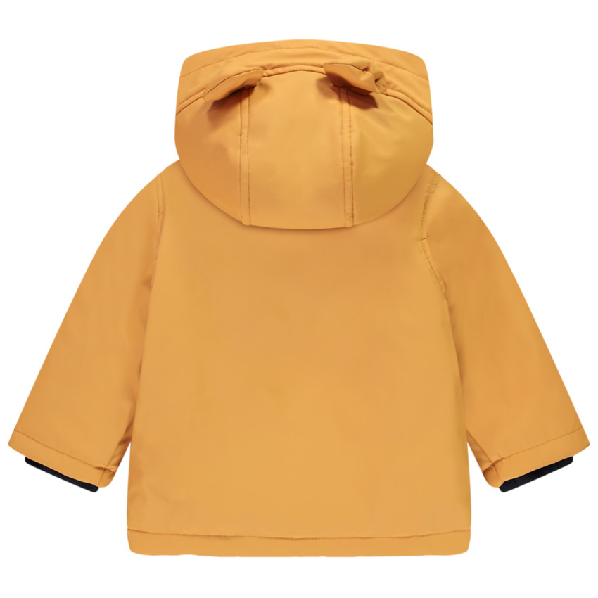 Πάρκα από καουτσούκ με επένδυση από βελούδο και παιχνιδιάρικη κουκούλα για μωρό αγόρι 