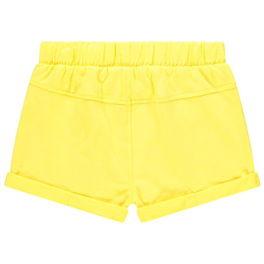 Σορτς από φούτερ μονόχρωμο για μωρό κορίτσι 